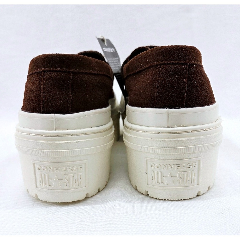 Chuck Taylor All Star Lugged Heel Loafer Platform Suede - Size 7.5 - Picture 5 of 8